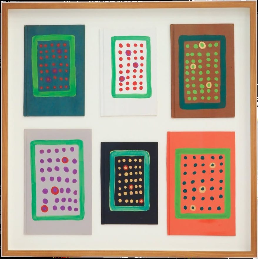 In-house cherry wood frame on a mixed media work by Isabelle Scurry Chapman, SBAS Houston