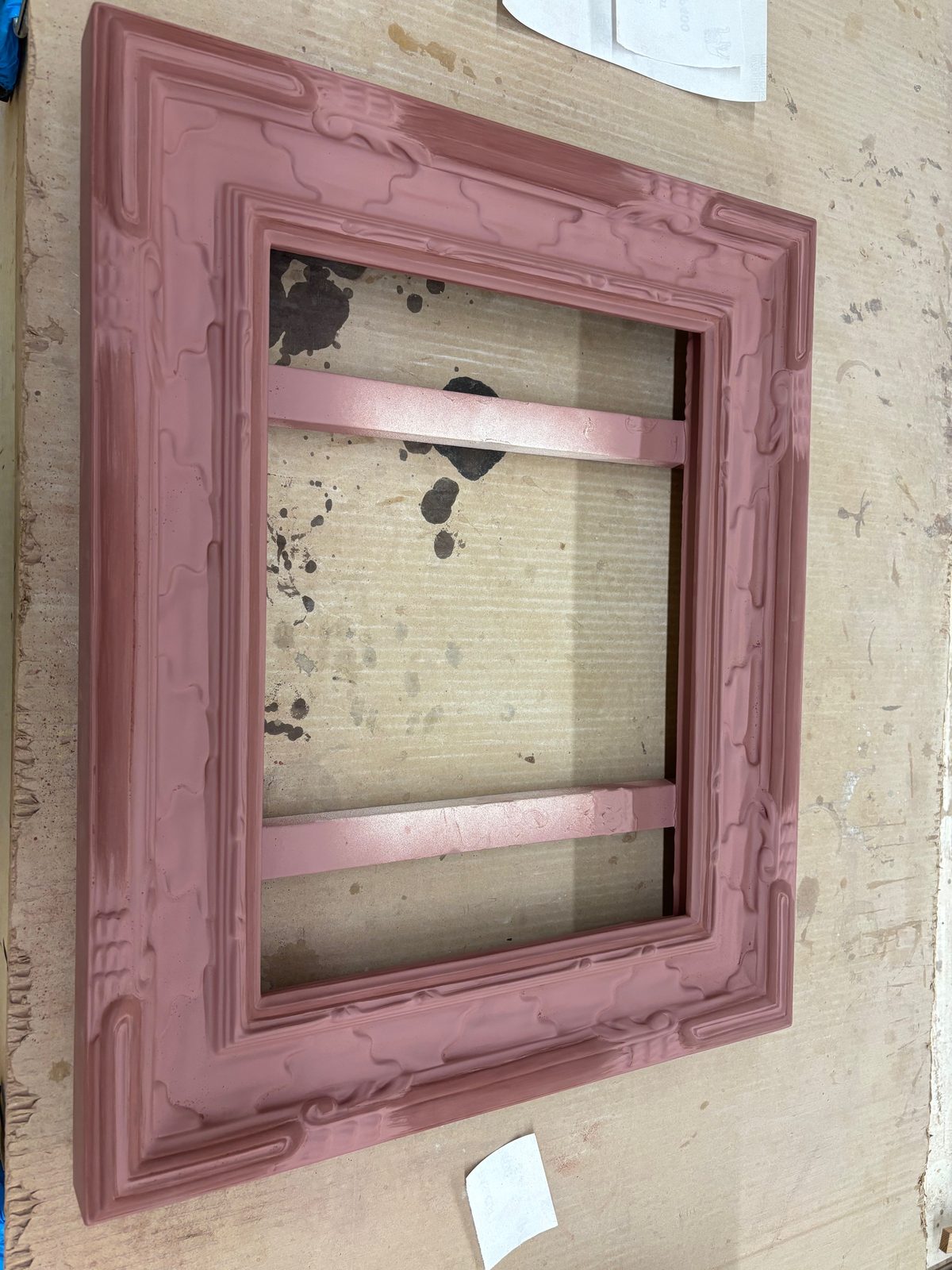 Full carved gilded frame detail, SBAS Houston