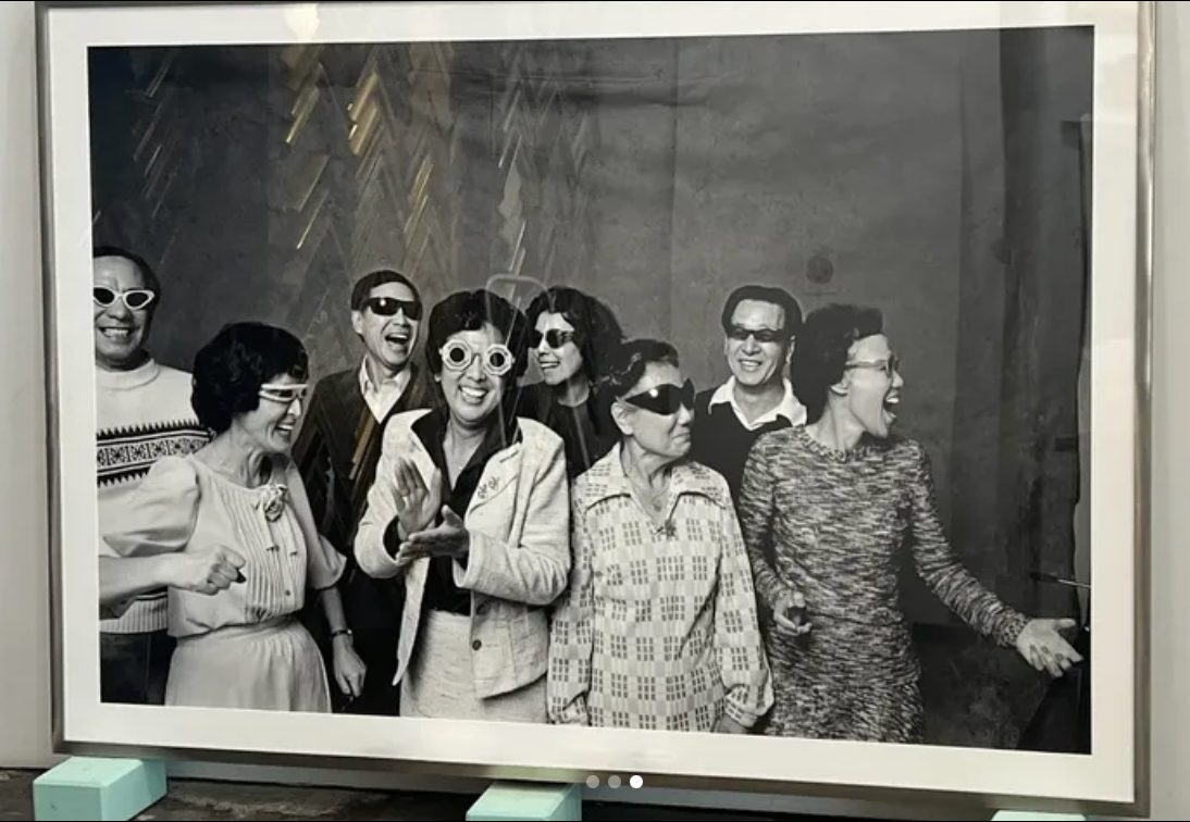 Michael Jang photograph Aunts and Uncles framed for the Agnes and Sherman restaurant in Houston