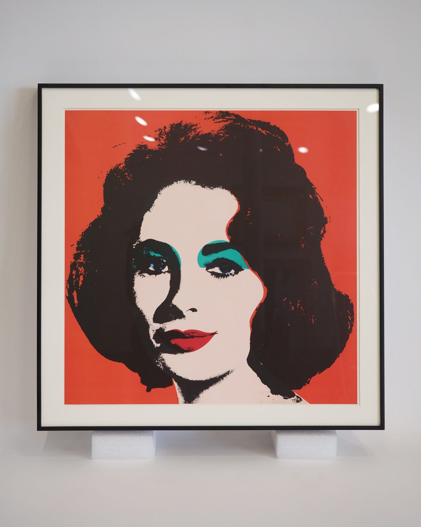 Pop art print in a thin welded black metal frame by SBAS Houston